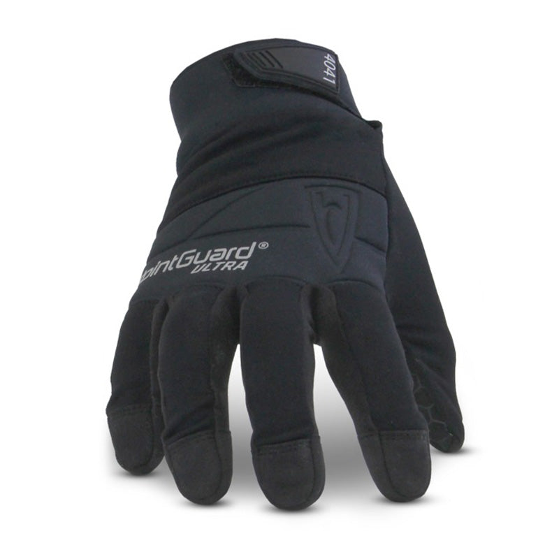 Black glove with 'PaintGuard Ultra' branding on a white background