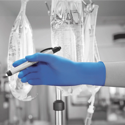Blue Powder-Free Disposable Nitrile Gloves (100 Pairs)